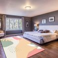 thumbnail image 4 of Plant Leaves Large Area Rugs, Abstract Art Runner Rugs, Non-Slip Floor Throw Mat, Rectangle Carpet for Living Room, Bedroom, Hallway Front Entrance, Kitchen, Dining, 5' x 7', 4 of 7