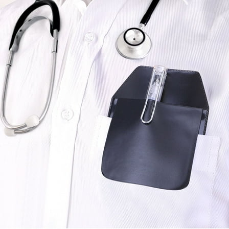 UPOUART Black Pen Protector Sleeve for Pocket with Leakproof Design and Multiple Storage Uses