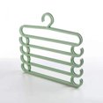 thumbnail image 4 of Dvruxg 5-Tier Multifunctional Pants Hanger Rack - Space Saving Closet Organizer for Pants, Belts & Ties - Durable Plastic Clips, 4 of 5