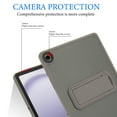 thumbnail image 6 of ELEHOLD For Samsung Galaxy Tab S10FE/S10/S9FE Military Garde Protection Case Slim Rugged Cover, with Built-in Kicksatnd, Lens/Screen Edge Protection, Gray, 6 of 7