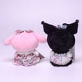 thumbnail image 5 of LLavero de juguete de peluche de Anime Kawali Loita Kuromi, vestido Floral suave de Sanrios japoneses, colgante de bolsa de peluche de My Melody, muñecas para niñas, regalo de Navidad, 5 of 5
