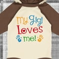 thumbnail image 4 of Inktastic My Gigi Loves Me Grandchild Boys or Girls Long Sleeve Baby Bodysuit, 4 of 5