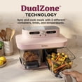 thumbnail image 3 of Ninja Crispi DualZone 8-Qt Air Fryer, Glass Container with Lid, Portable, Dishwasher Safe, DD101PK1 Pink, 3 of 12