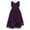 Purple, variant on YiZYiF Girls V Neck Sleeveless Chiffon Wedding Party Dress Pleated Ruffle High-low Hem Dresses
