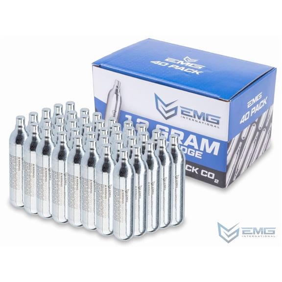 EMG 12 Gram CO2 Cartridge for Airsoft and Air Gun 40 pack