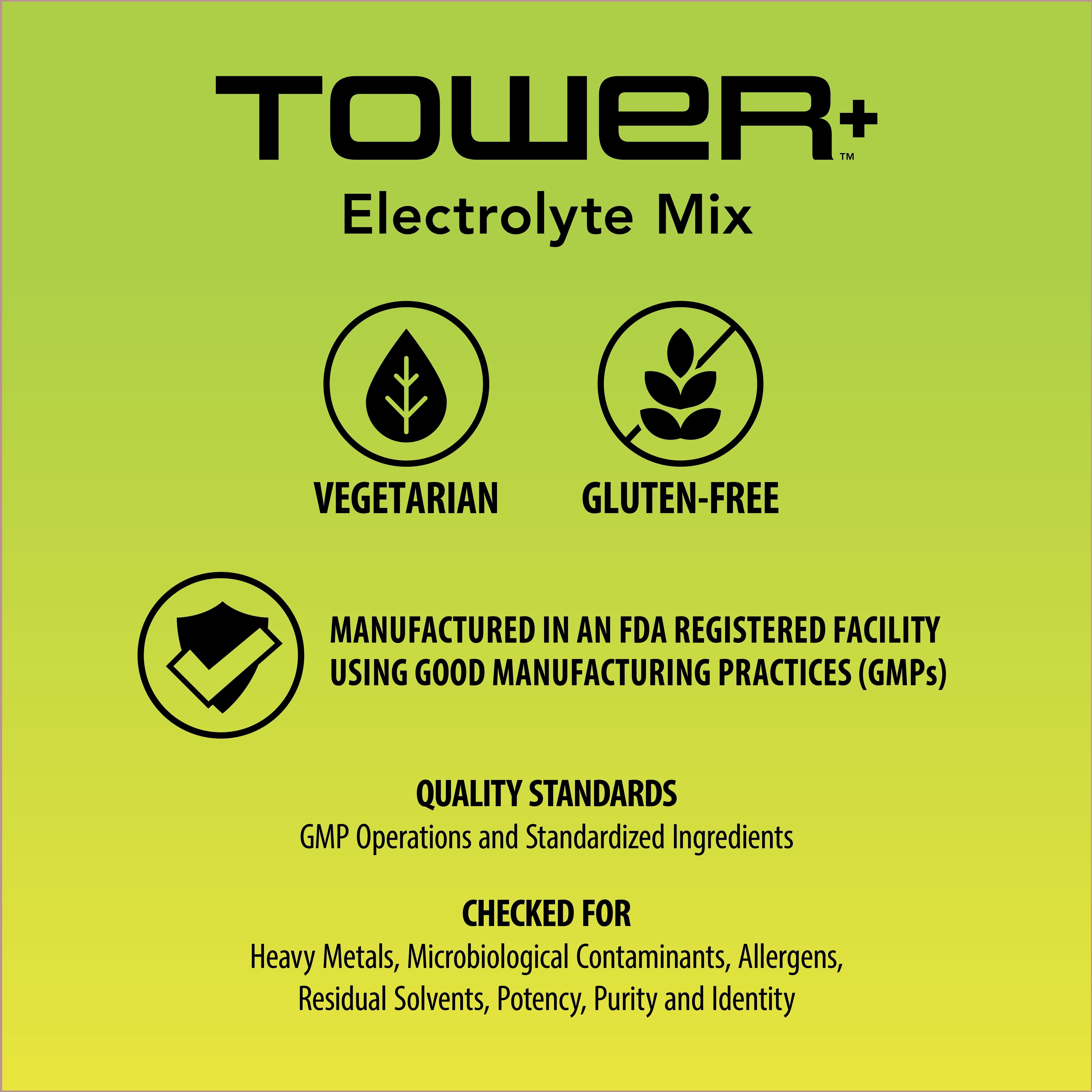 Tower+ Pure Whey Protein Isolate with Creatine, 30g Protein, Gluten-Free, Vanilla Flavor, 30 Servings for Muscle Growth, Recovery & Performance