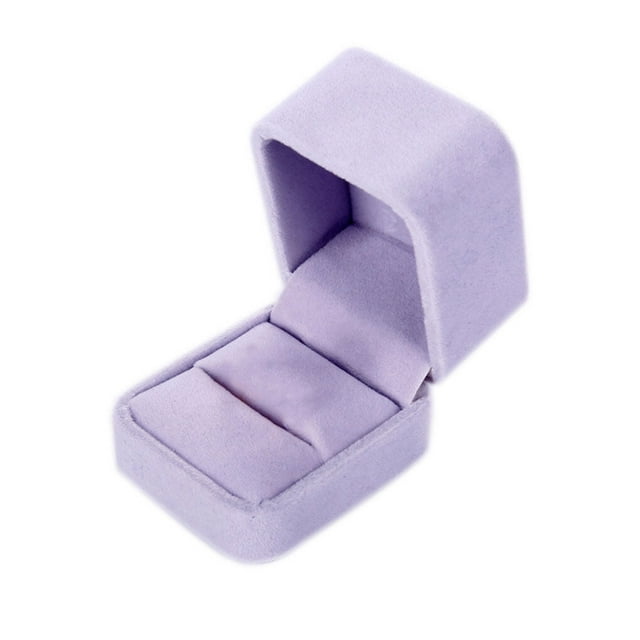Jewelry Earring Ring Display Solid Color Square ring box Flannelette Storage Organizer Gift Boxes Square Case
