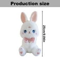 thumbnail image 3 of Goowood Cat Plush Cat Stuffed Animal PEACH CAT Kawaii Cat Plushie 9.8 Inch White Stuffed Cat Toy Pillow Gift for Kids and Adults, 3 of 7