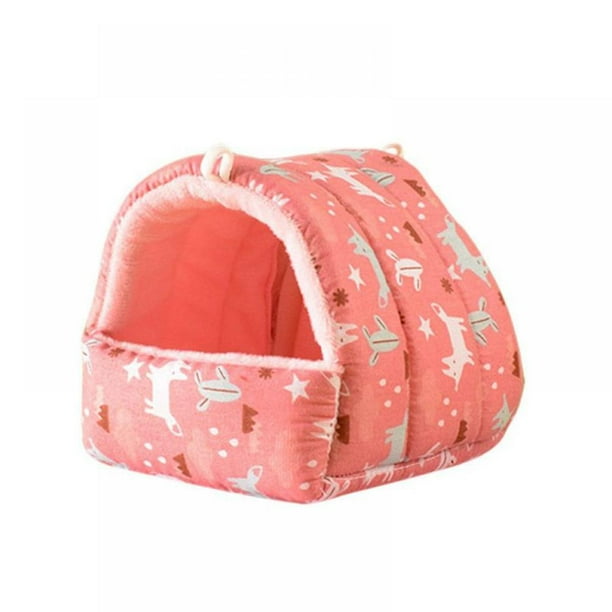 Guinea Pig Bed Warm Cave Beds Cute House Hideouts Cage for Small Pet