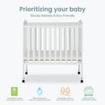 thumbnail image 3 of Dream On Me 2-in-1 Lightweight Folding Portable Crib, White, 3 of 12