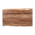 thumbnail image 4 of Sal 48 Inch Dining Table, Acacia Wood, Live Edges, Natural Brown, Black- Saltoro Sherpi, 4 of 5