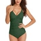 thumbnail image 1 of Trajes de baño de una pieza para mujer, trajes de baño de control Tommy fruncidos, cuello en V, espalda cruzada sexy, trajes de baño para nadar, 1 of 6