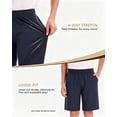thumbnail image 6 of HAWEE 5 Pack Athletic Basketball Boys Shorts - with Zipper Pockets Basketball Soccer Quick Dry Teen Kids Sport Shorts Elastic Waist, 6 of 6