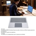thumbnail image 3 of Clavier Type Cover Trackpad de Remplacement pour SUR Face 3 4 5, QWER US Keyboard Disposition, Batterie Rechargeable Ultra Mince Multi-Touch, Taille Réelle Clavier Palmrest pour Ordinateur Portable, 3 of 7