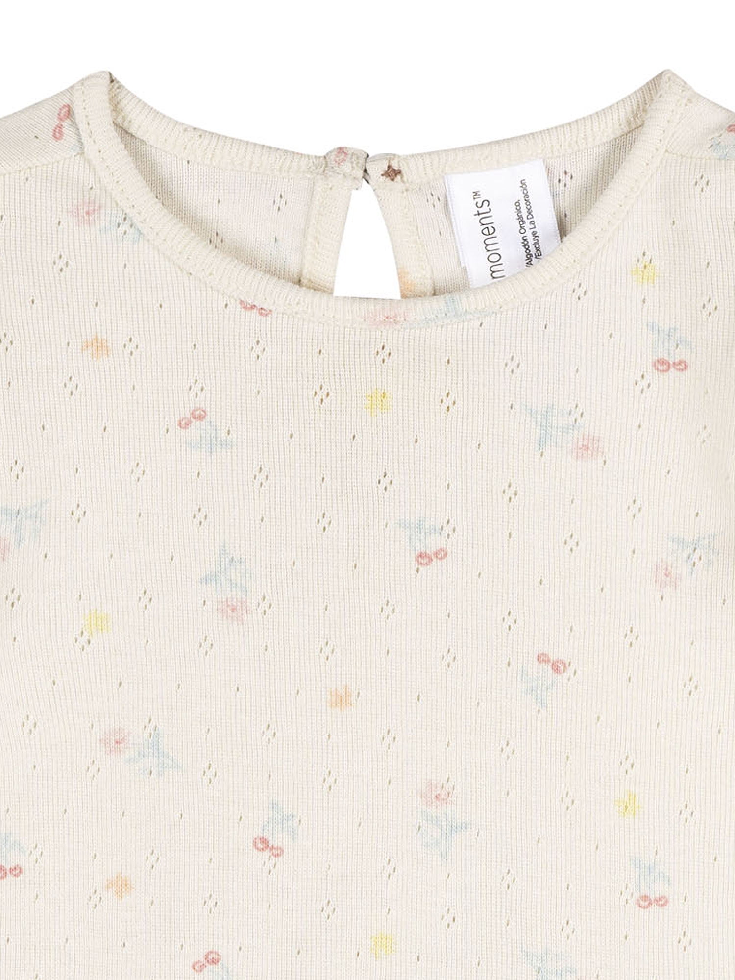Modern Moments by Gerber Baby Girl Organic Flutter Sleeve Top, Sizes 0/3 Months - 24 Months