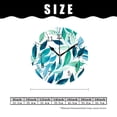 thumbnail image 2 of 14 Inch Wall Clock Battery Operated Silent Clock Decorative for Office, Kitchen, Outdoor, Living Room，Beautiful Leaves Beautiful, 2 of 4
