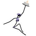 thumbnail image 4 of Portavelas LED Candelabro De Hierro Adorno De Mesa De Comedor Para El Hogar - Púrpura, Zulema Candelabro Bikini Girl, 4 of 5