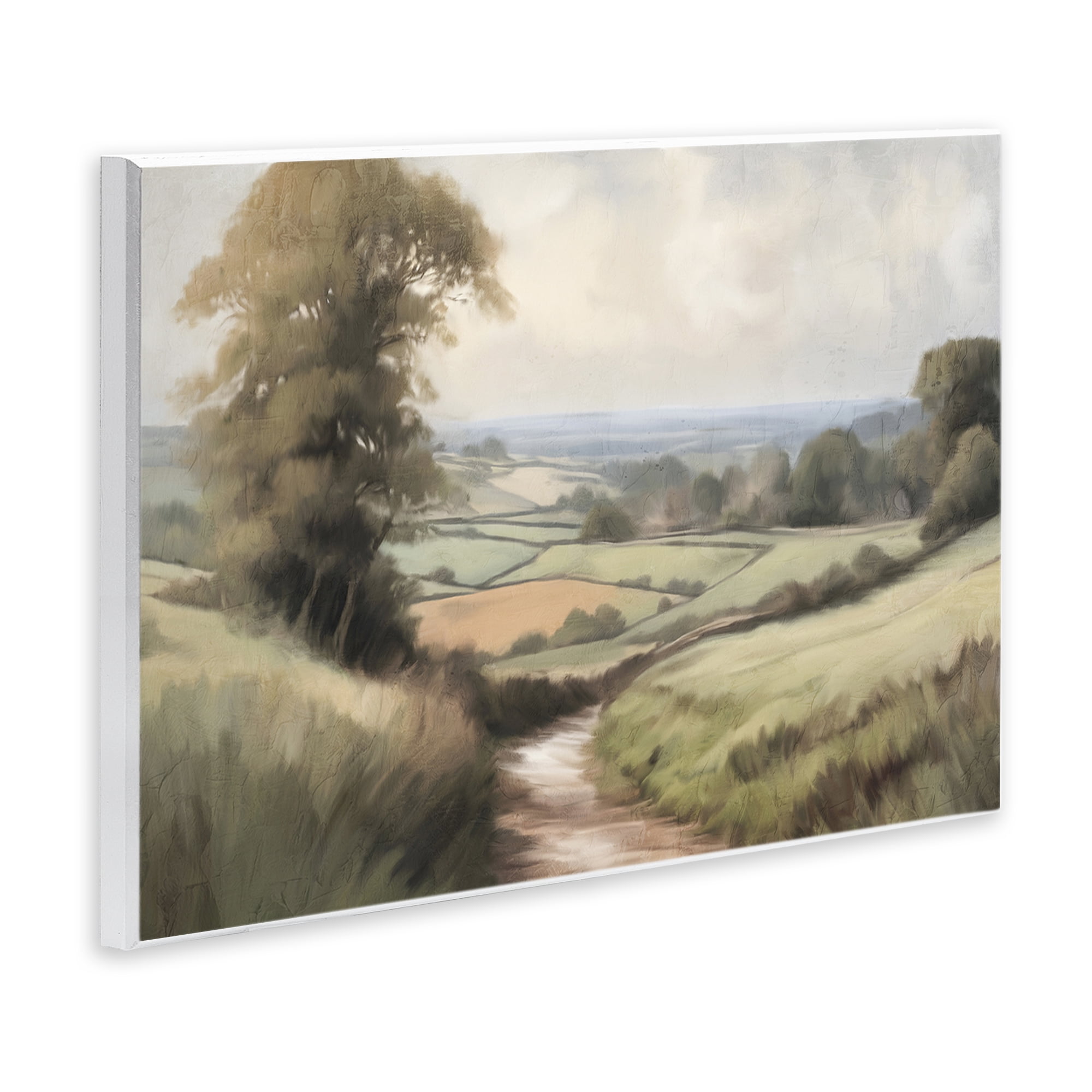 Stupell Industries Country Walk Path Landscape & Nature Painting Unframed Art Print Wall Art, 15 x 10