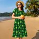 thumbnail image 4 of Balery Happy St. Patrick's Day5 Vestidos sueltos de manga corta para mujer, vestidos de verano 2025, vestidos casuales de corte A con vuelo., 4 of 6