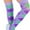 Argyle - Lavender, variant on Women's Argyle Over the Knee Socks - Blue