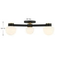 thumbnail image 7 of Ceiling Light in Matte Black with Natural Brass, 7 of 7