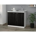 thumbnail image 2 of Pemberly Row Engineered Wood Cabinet with Utility Sink in Espresso, 2 of 6