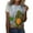 Multicolor, variant on WXLWZYWL St. Patrick'S Day Women'S Green Clover Print Short Sleeve Summer Loose Round Neck White T-Shirt