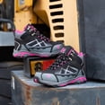 thumbnail image 5 of FENLERN Steel Toe Boots for Women Lightweight Industrial Construction Boots Work Safety Shoes Hiking Shoes, 5 of 8