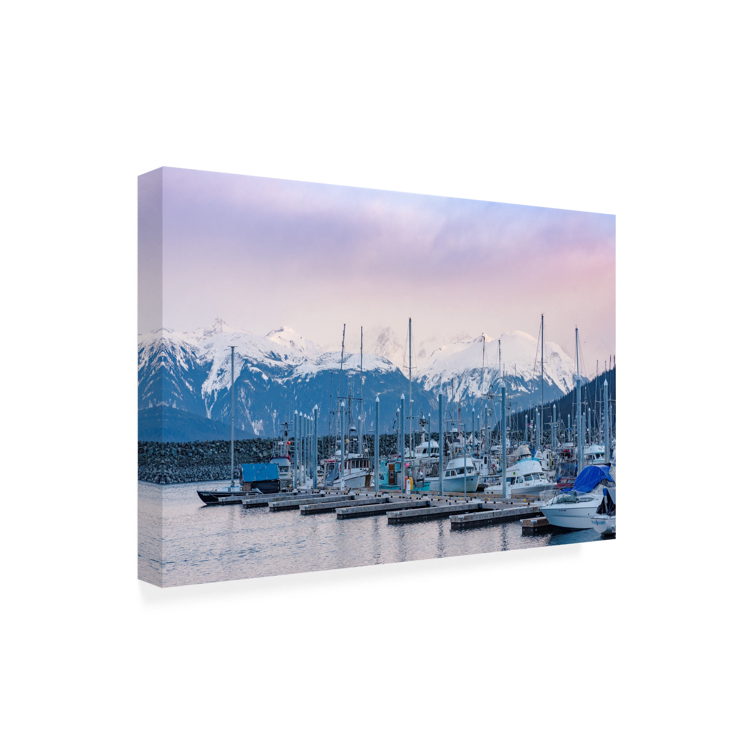 Brenda Petrella Photography LLC 'Harbor In Haines' Outdoor Canvas 12x19