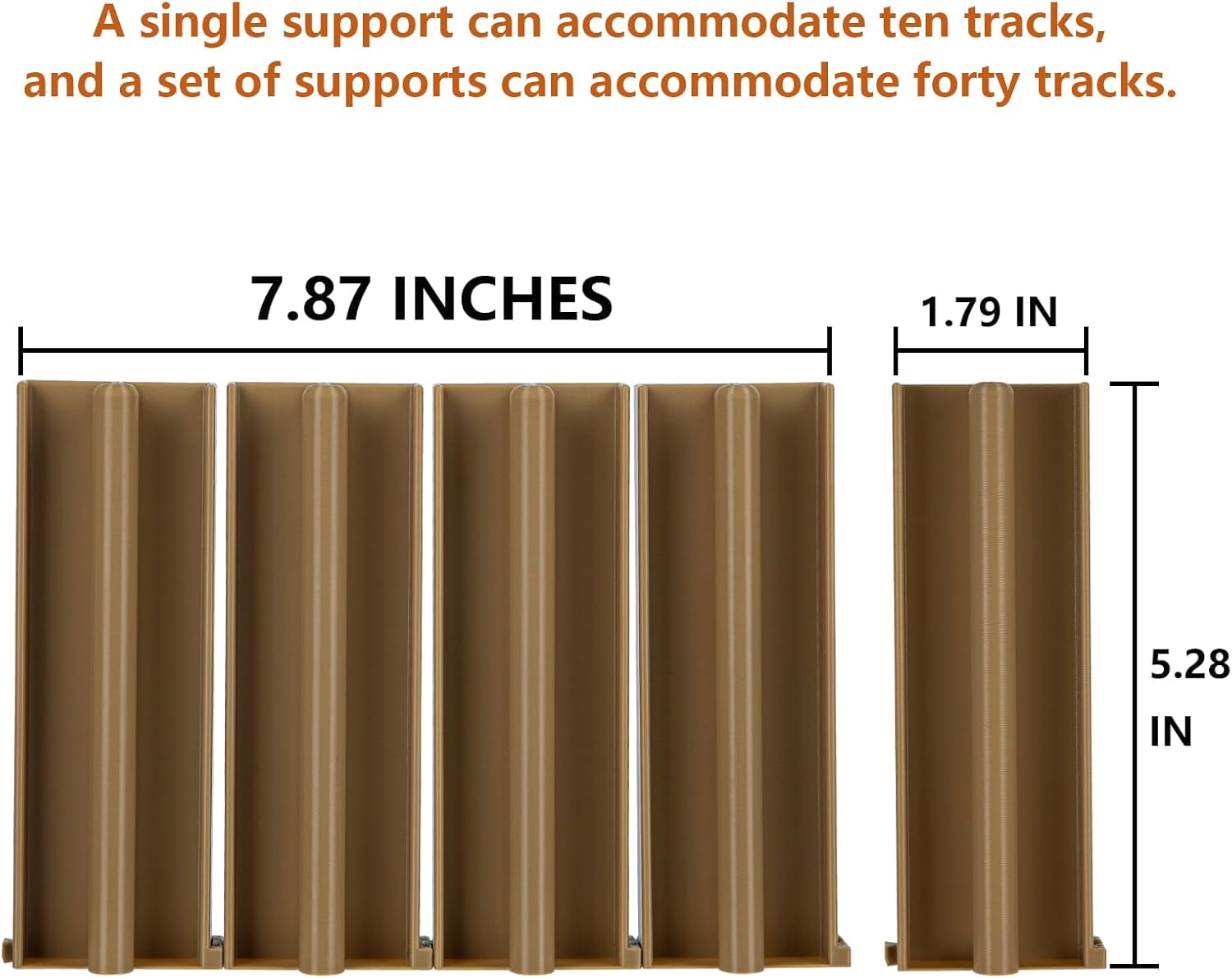 4Pcs Wood Train Tracks Organizer for Brio/Lillabo/Playtive-collection | Stackable Track Holder | Wooden Railway Storage Solution