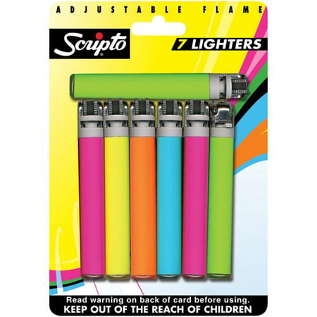 Scripto Lighters, 7 count
