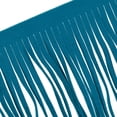 thumbnail image 3 of Uxcell 1 Yard 10 inch PU Leather Fringe Trim DIY Tassel Fringe for Sewing, Peacock Blue, 3 of 4