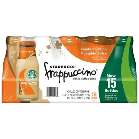 Starbucks Frappuccino Coffee Drink, Pumpkin Spice (9.5 oz., 15 pk.)