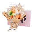 thumbnail image 3 of Ramo de flores, rosas de jabón, adorno de mesa, simulación creativa, regalo floral para mamá Naranja, 3 of 9