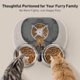thumbnail image 6 of FURCLAN Automatic Pet Feeder, 5L/20 Cups, for 2 Cats, Timer, Voice Function, 2 Stainless Steel Bowls, Black, 6 of 14