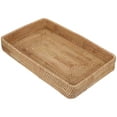 thumbnail image 4 of SHISUYAN Rattan Woven Tray Decorative Rattan Tray Rectangle Rattan Tray Serving Rattan Tray for Home, 4 of 8