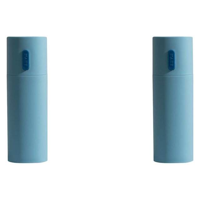 Wweixi Tooth Brush Storage Box Detachable Sealed Dustproof Frosted Nonslip Replacement Bathroom Travelling Toothbrush Case Blue 2Set
