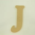 thumbnail image 1 of Package of 1, 18 Inch X 1/2" Thickness MDF Letter J in The Goudy Heavy Font, Thick, Upper Case for Art & Craft Project, Made in USA, 1 of 4
