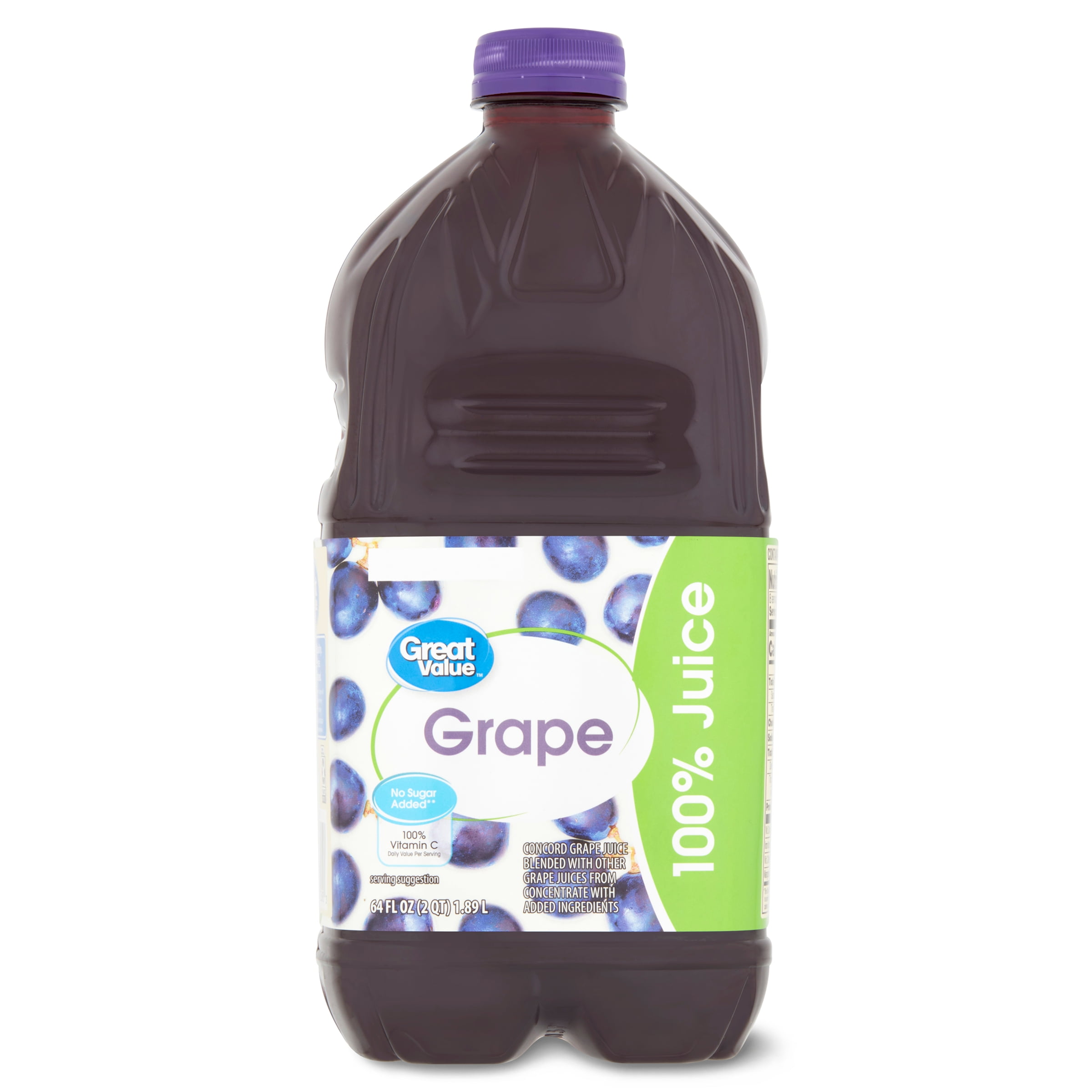 Great Value 100 Grape Juice, 64 Fl. Oz.