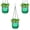 Green, variant on GIXUSIL 3 Pcs 4 inch Self Watering Hanging Planters with 3 Hooks Chains,Hanging Flower Pot with Drainage Hole, Plastic Hanging Basket, Plant Hanger for Indoor Outdoor Plants, Herbs,3 Color