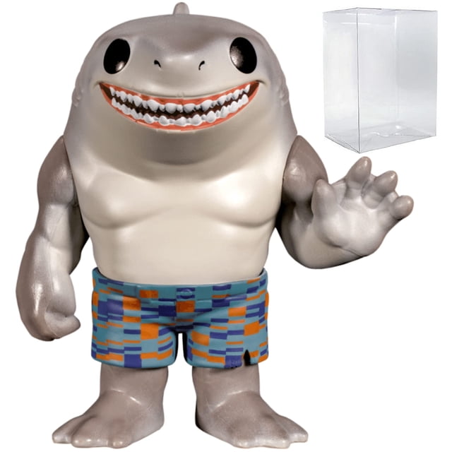 Figura de vinilo Funko Pop! Suicide Squad King Shark, 9,5 cm, con caja