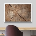 thumbnail image 3 of wall26 Framed Canvas Print Wall Art Close Up of Brown Log Rings Nature Wilderness Photography Rustic Botanical Modern Floral Relax/Calm Multicolor for Living Room, Bedroom, Office - 16"x24", 3 of 5
