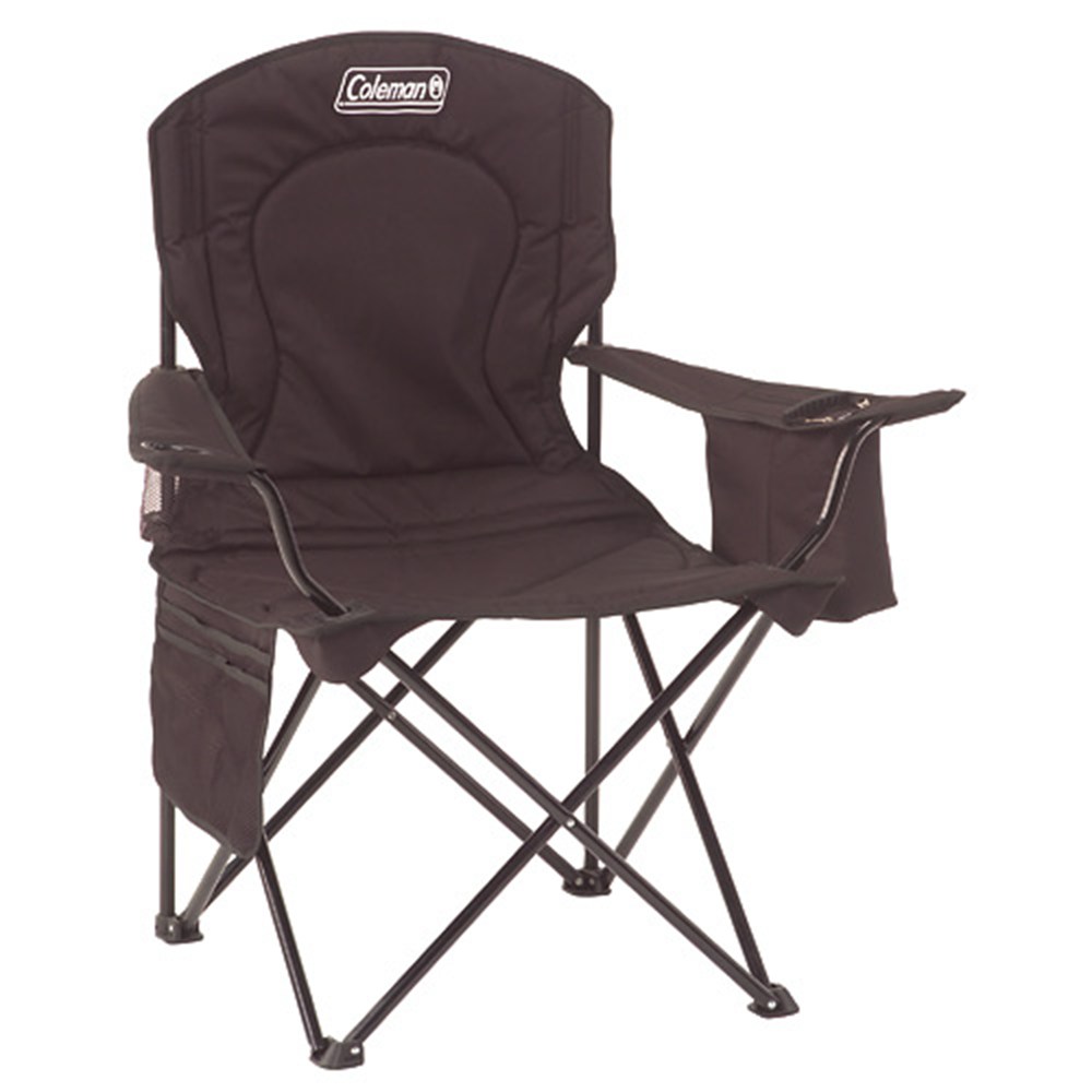 Coleman® Adult Camping Chair with Built-In 4-Can Cooler, Black - image 2 of 4