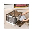 thumbnail image 4 of MPM 2 PACK Stackable Foldable Clear Storage Box with Lid and wheels, Organizing Boxes, Cube Box Bin Container, for Kitch, 4 of 6