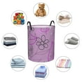 thumbnail image 6 of LNWH Laundry Basket, Abstract Flower Jar Texture Pattern Foldable Laundry Hamper With Handles Waterproof, Medium, 6 of 8