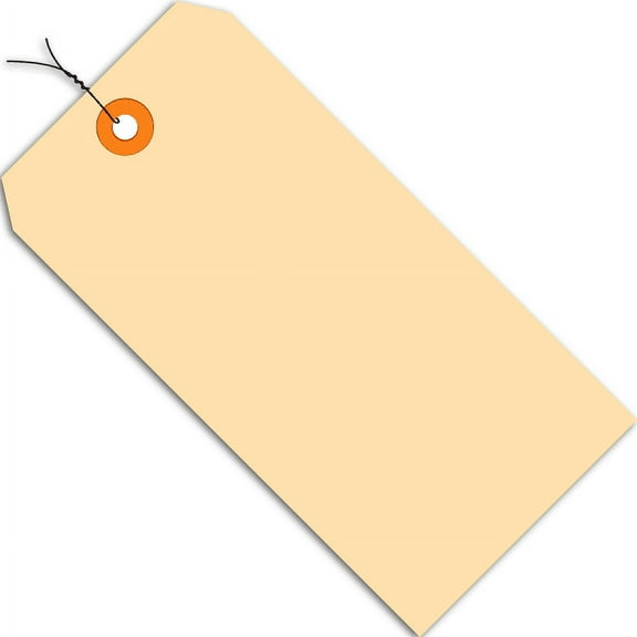 Office Depot® Brand Prewired Manila Shipping Tags, 13 Point, #1, 2 3/4" x 1 3/8", Box Of 1,000