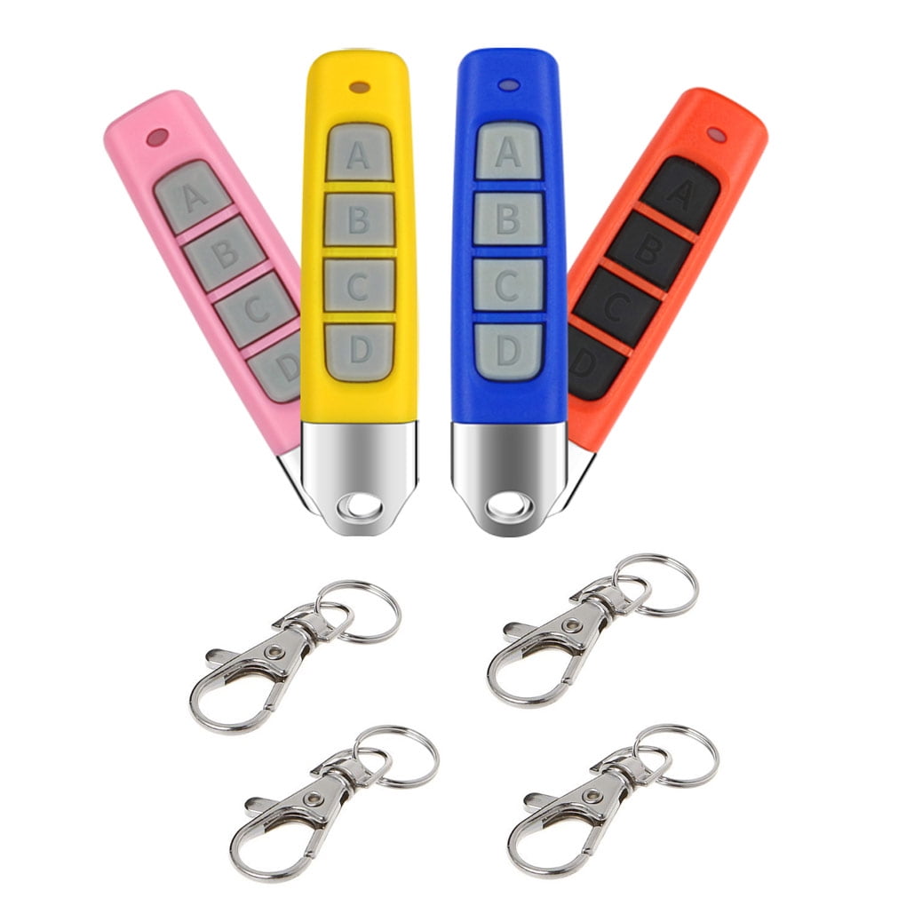 Justhard 4 Pieces ABS Auto Garage Door Remote Control Replacement