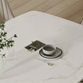 thumbnail image 5 of POVISON 71" Modern Dining Table for 4-6, Rectangular White Matte Sintered Stone Dining Table with Bronze Carbon Steel Legs, 5 of 15