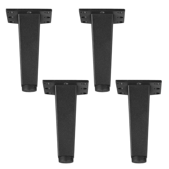 KALLORY Furniture Legs 4Pcs Adjustable Black Sand for Bathroom Cabinet 11.8x7.9x3.9in