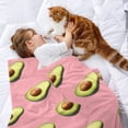 thumbnail image 2 of Aguacate anti-pilling, suave, ligera, esponjosa y acogedora de lujo para hogar y cocina – Perfecta para niños y adultos,150X130cm, 2 of 6
